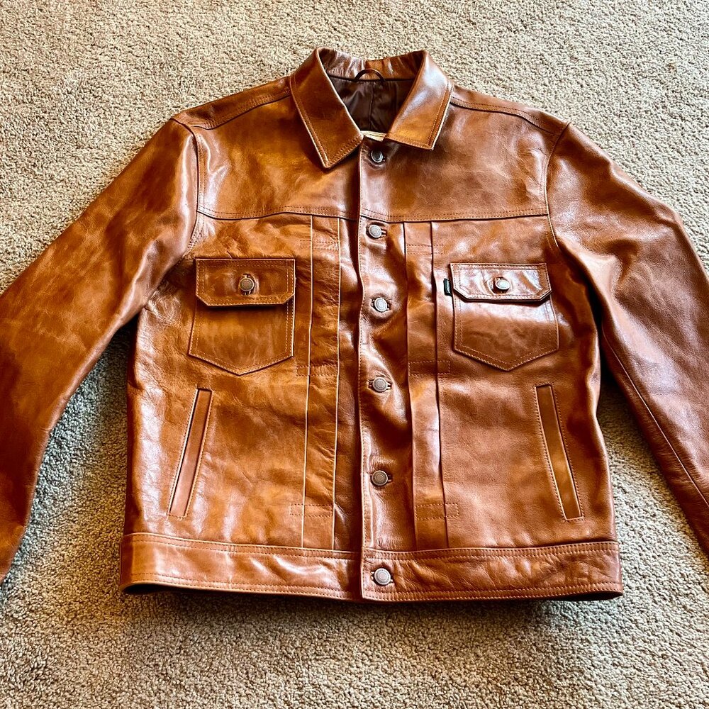 So So Clothing - Cognac Brown Leather Jacket Type II